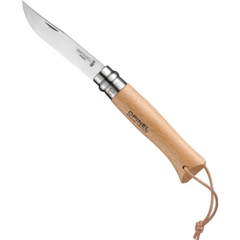 OPINEL VR N°07 Inox Adventurer 8 cm natural zavírací nůž s provázkem