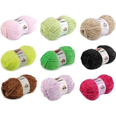 Pletací žinylková příze Bambi 100 g Vlnap - 2 (88181) béžová nejsv.