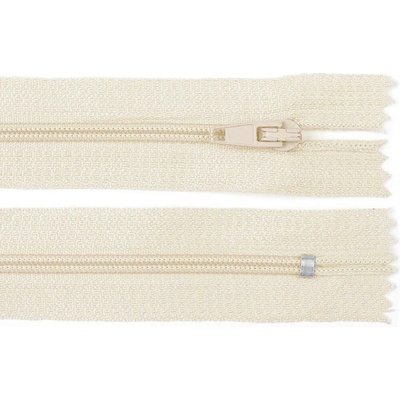 Pro Háčkování Spirálový zip pinlock No 3 délka 30 cm světle béžový