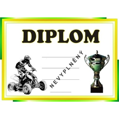 VIZINGR Čtyřkolky diplom A4 č.63
