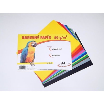 Stepa barevný papír A4 80 g mix 12 barev