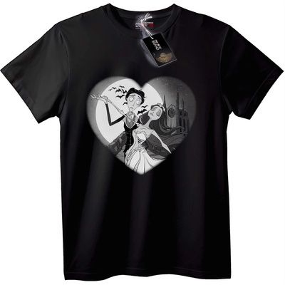 NOONEBRAND Тениска Corpse Bride със Сърце - S, White