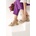 Moda Trend Дамски елегантни обувки от велур - Бежови #324012 (324012_Бежов)
