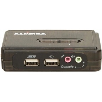 Edimax EK-UAK2 KVM přepínač, 2 porty, USB, desktop + 2x KVM kabel