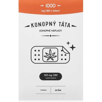 Konopný Táta Patches 1000 mg CBD загряваща лепенка с конопено масло 10 бр