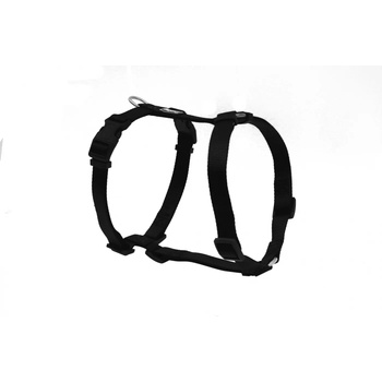 Freedog Harness Nylon Basic - Регулируем нагръдник за кучета, 10мм А: 12 см - 24 см B: 22 см - 33 см, черен