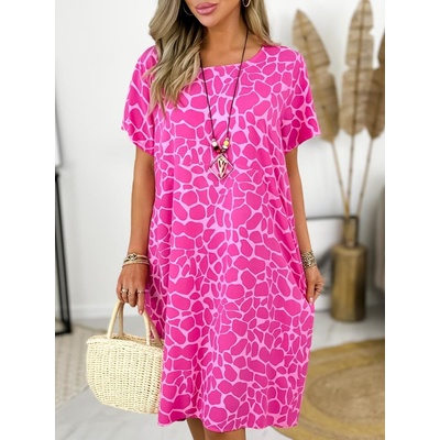 Fashionweek šaty zo vzdušnej viskózy s príveskom pre moletky IT-Asena Amarant