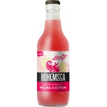 Bohemsca Craft limonáda malina a citrón sklo 330 ml