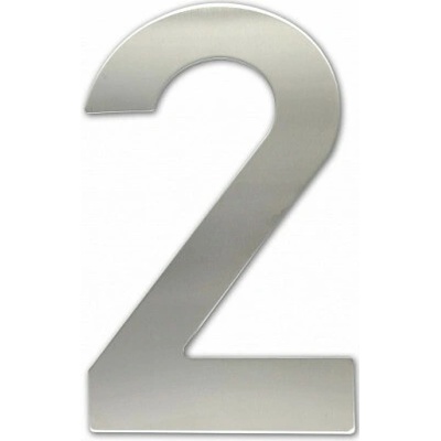 Číslica "2" fasádna 150mm NEREZ S Nerez