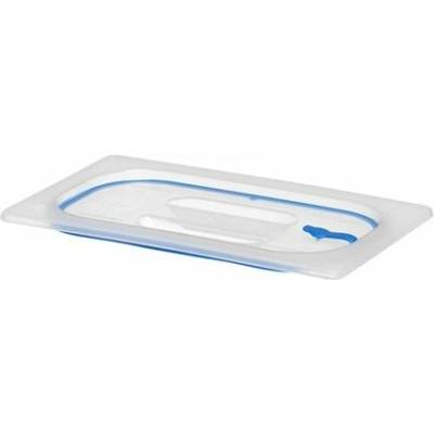 Veko pre nádoby GN 1/4 z polypropylénu s tesnením priehľadné 26,5 x 16,2 cm 881835H