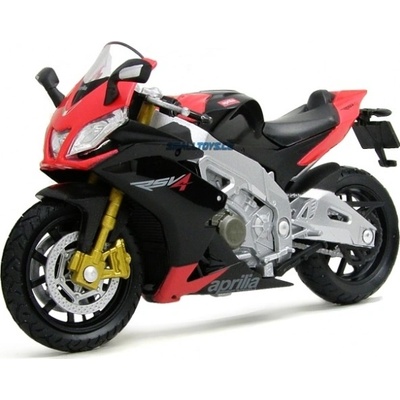 Welly Motocykl Aprilia RSV4 Factory model červená 1:18