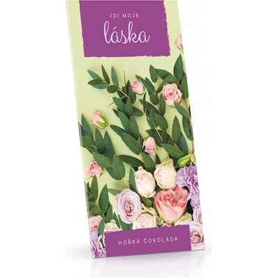 Selllot hořká 60% Růžové růže Jsi moje láska 100 g