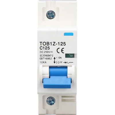 JIŠTIČ NADPROUDOVÝ BEZPEČNOSTNÍ TOB1Z-125 DC250V 125A