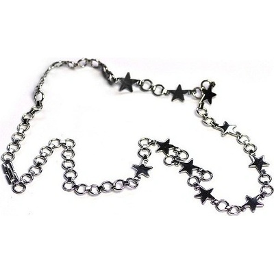 Prosperk Řetízek ocelový jemný s hvězdičkami S3590