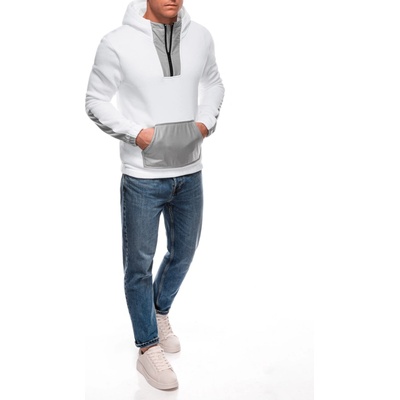 Edoti Men's zip-up sweatshirt biela