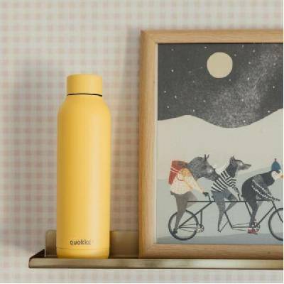 Quokka Nerezová termoláhev Solid Light Yellow 630 ml