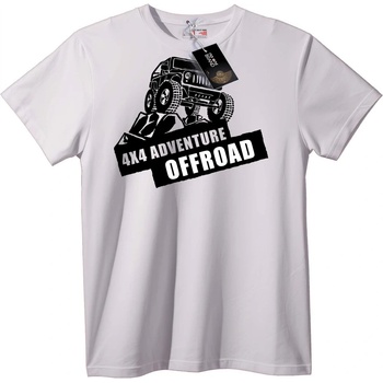 NOONEBRAND Тениска Офроуд 4x4 Приключение - 5XL, White