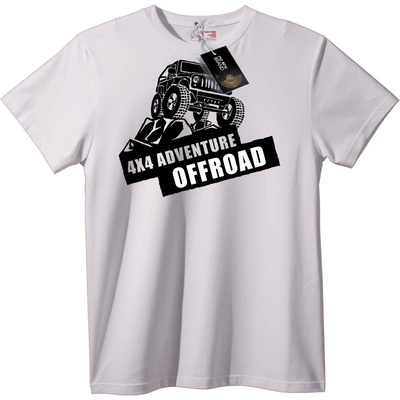 NOONEBRAND Тениска Офроуд 4x4 Приключение - 5XL, White