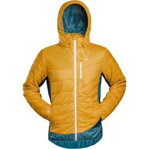 Grüezi Bag Мъжко вълнено яке Grüezi bag Refreshful Silkwool Jacket Insulation jacket - Pineapple / Saphir Blue (005-5126-0211)