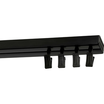 Rolmeister Stropní kolejnička PVC Černá Stropní dvojitá 280 cm