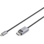 ASSMANN UHD 8K 30 Hz двупосочен кабел 1.4 DisplayPort - USB Type-C, 1 м, DB-300334-010-S (DB-300334-010-S)