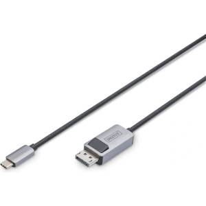 ASSMANN UHD 8K 30 Hz двупосочен кабел 1.4 DisplayPort - USB Type-C, 1 м, DB-300334-010-S (DB-300334-010-S)
