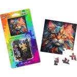 WoodMix Puzzles Дървен пъзел WoodMix, Котки, 40 части - Exotic Foldex (WM-P40-0013)