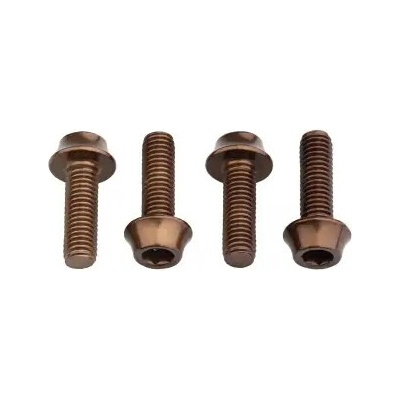 Wolf Tooth skrutky na košík, espresso, 4 ks