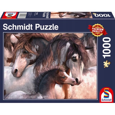 SCHMIDT Koně Pinto 1000 dílků