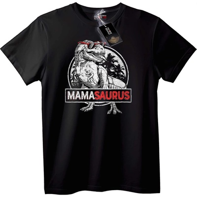 NOONEBRAND Тениска Мама Зaurus - S, Black