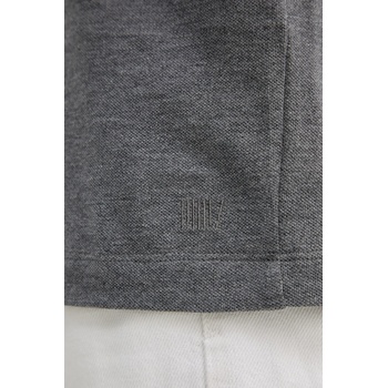 BOSS Поло тениска с коприна boss beckham x boss в сиво с изчистен дизайн 50554093 (50554093)