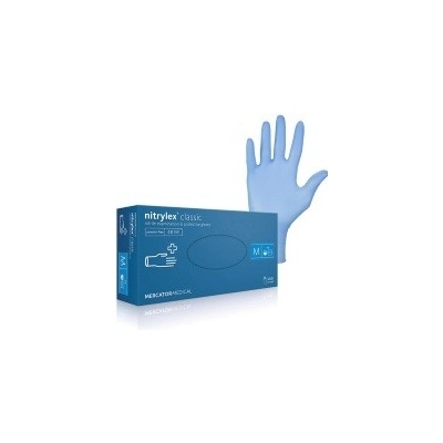 Mercator Medical Nitrylex Classic Nitrilové rukavice modré 200 ks