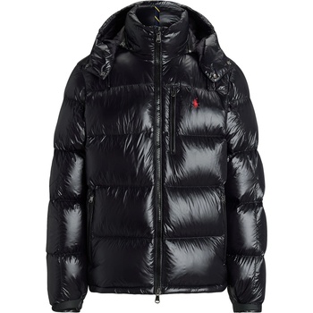 Ralph Lauren Яке POLO RALPH LAUREN Men's El Cap Waterproof Duck Down Detachable Hood Short Puffer Jacket - PoloBlack Gloss