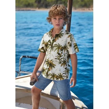 Image 1 of Mayoral Бермуди soft изпран denim 5джоба за момче Mayoral