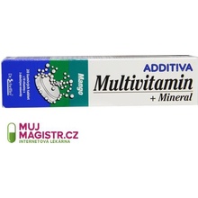 Additiva Multivitamín + minerál mango 20 šumivých tablet