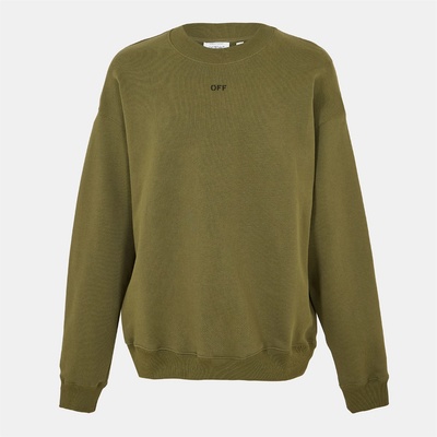 Off White Блуза Off White Men's Skate Relaxed Fit Crew Sweatshirt - Moss/Black