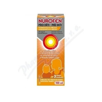 Nurofen pro deti pomeranč por.sus.100ml