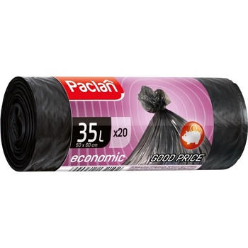 Paclan Торби за отпадъци Paclan - Economic, 35 l, 20 броя, черни (HGFP046)