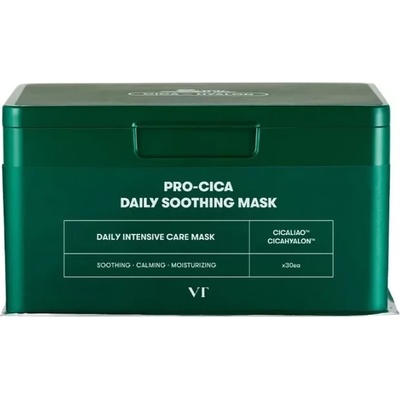 VT Cosmetics Cica Daily Soothing Mask - Успокояваща лист-маска с центела азиатика 30бр