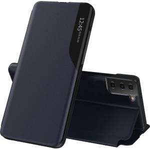 Techsuit Калъф за Samsung Galaxy S21 FE - eFold Series - Dark Blue