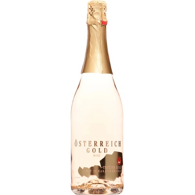 Österreich Gold Rose 23k zlato 9,5% 0,75 l (čistá fľaša)