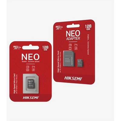 Карта с памет, HIKSEMI microSDXC 32GB, Class 10, UHS-I, TLC, V10, Четене 92MB/s, Запис 15MB/s (HS-TF-C1(STD)/32G/NEO/AD/W)