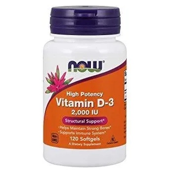 Image 1 of NOW - ВИТАМИН d-3 2000 iu - 120 ДРАЖЕТА