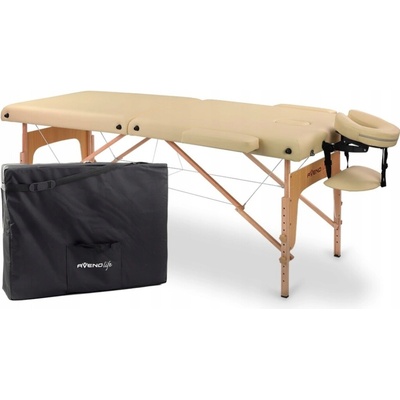 Habys Skladací masážny stôl z dreva, béžový