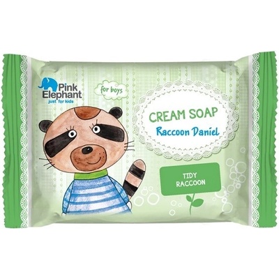 Pink Elephant Mýval Daniel krémové mýdlo pro chlapce 90 g