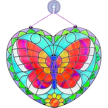 Image 1 of Melissa & Doug - Комплект за стъклопис със стикери - Пеперуд (19295)