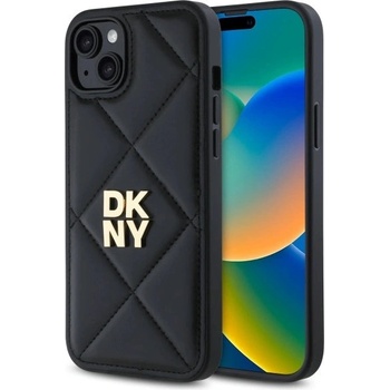 DKNY Калъф DKNY Quilted Stack Logo iPhone 15 Plus - черен (3666339260965)