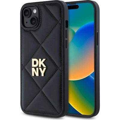 DKNY Калъф DKNY Quilted Stack Logo iPhone 15 Plus - черен (3666339260965)
