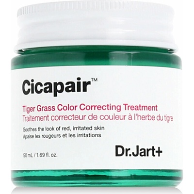 Dr. Jart+ Dr.Jart+ Bundles Dr. Jart+ Cicapair™ Tiger Grass Color Correcting Treatment intenzivní krém redukující začervenání pleti 50 ml + Dr. Jart+ Cicapair™ Tiger Grass Color Correcting Treatment in