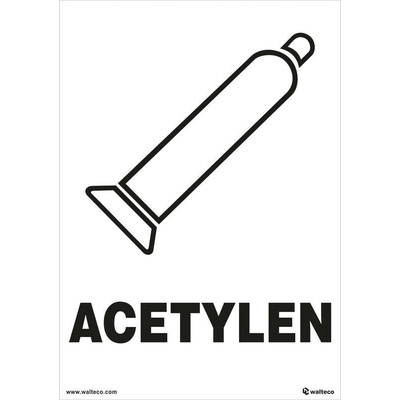 Walteco Acetylén 148x210mm, formát A5, samolepka Množstvo: 1 ks , 20055